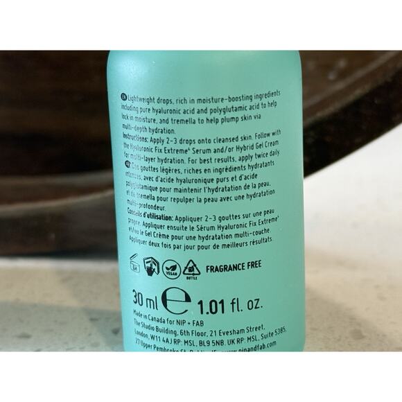 NIP + FAB Hydrate Hyaluronic Fix Extreme Concentrate 30ml New‎ In Box - Picture 9 of 10